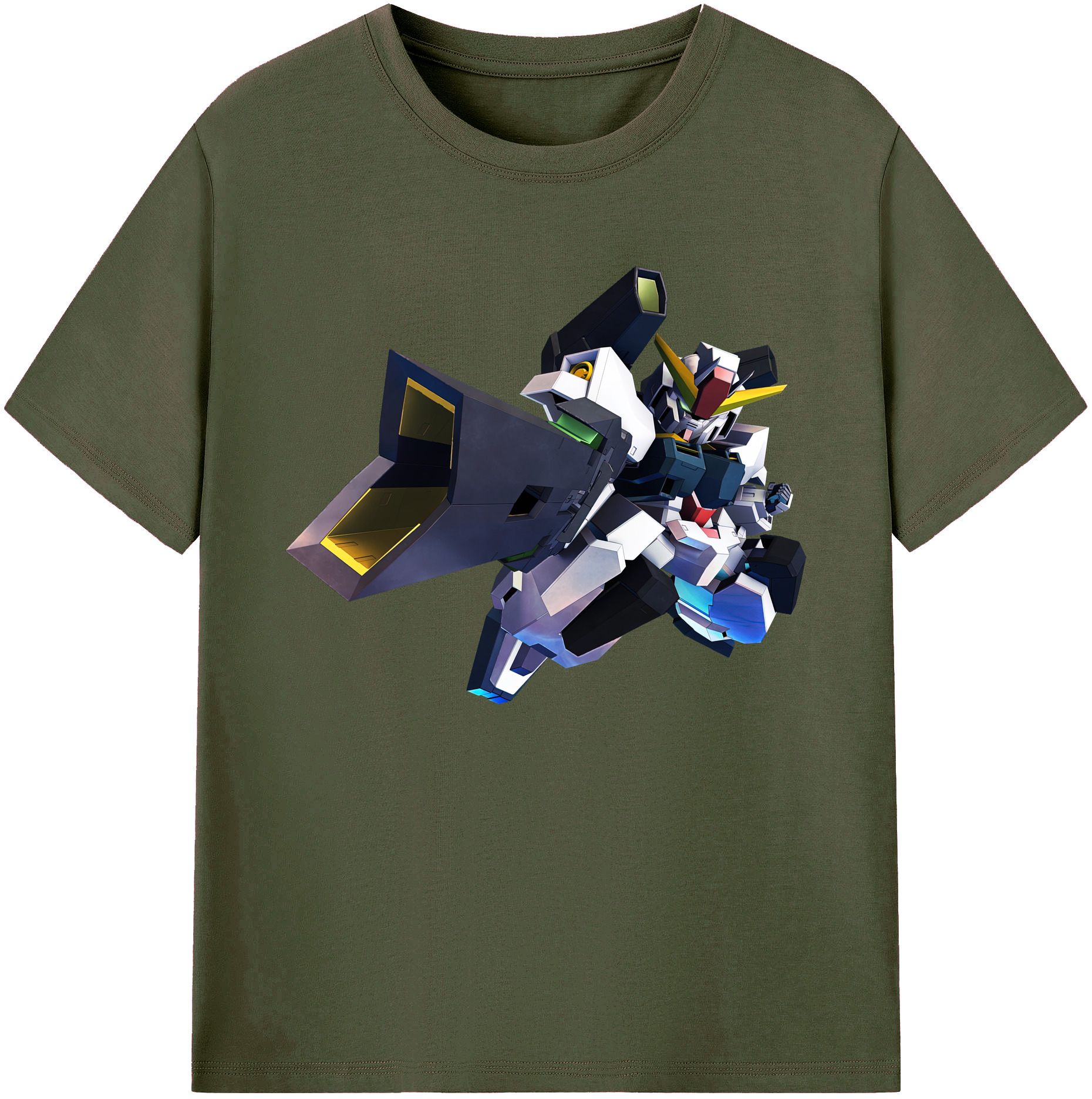 （画像用） 機動戦士ガンダム Mobile Suit Gundam 綿100％ メンズ半袖Tシャツ｜肌触りやわらか＆通気性